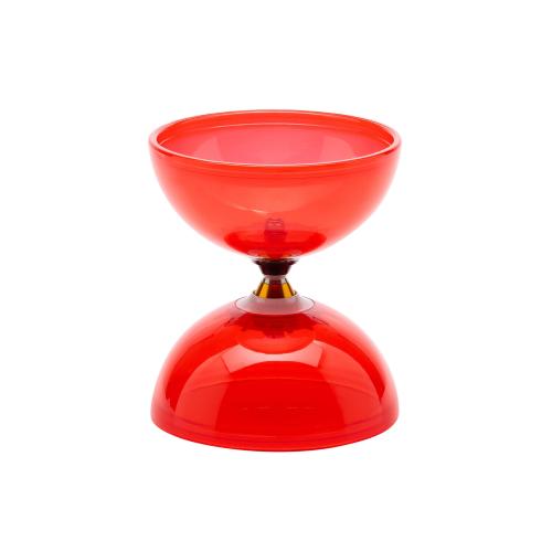 Schuldiabolo Orbit mit Freilaufachse und Handstäben - rot